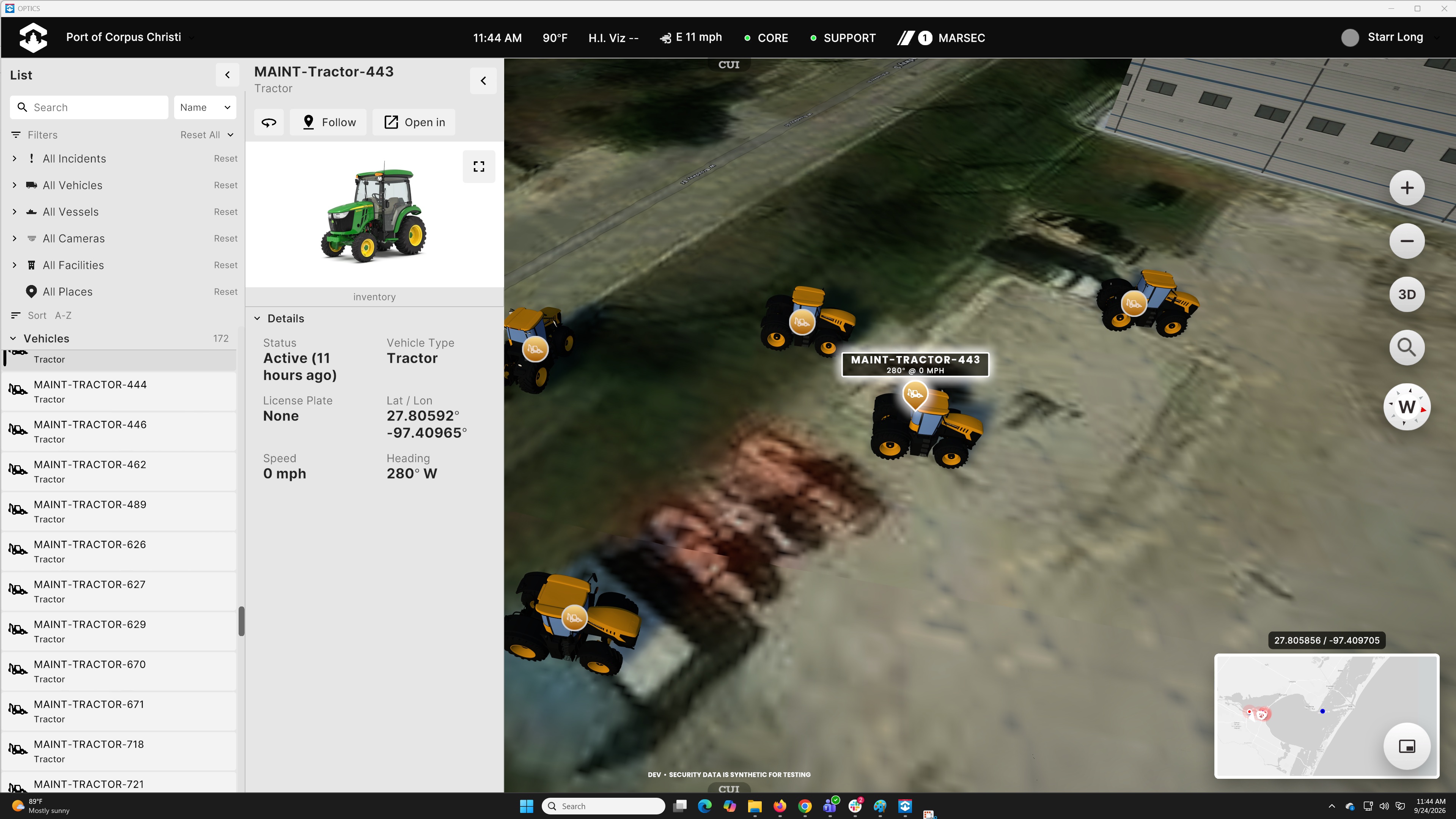 optics vehicle tractor